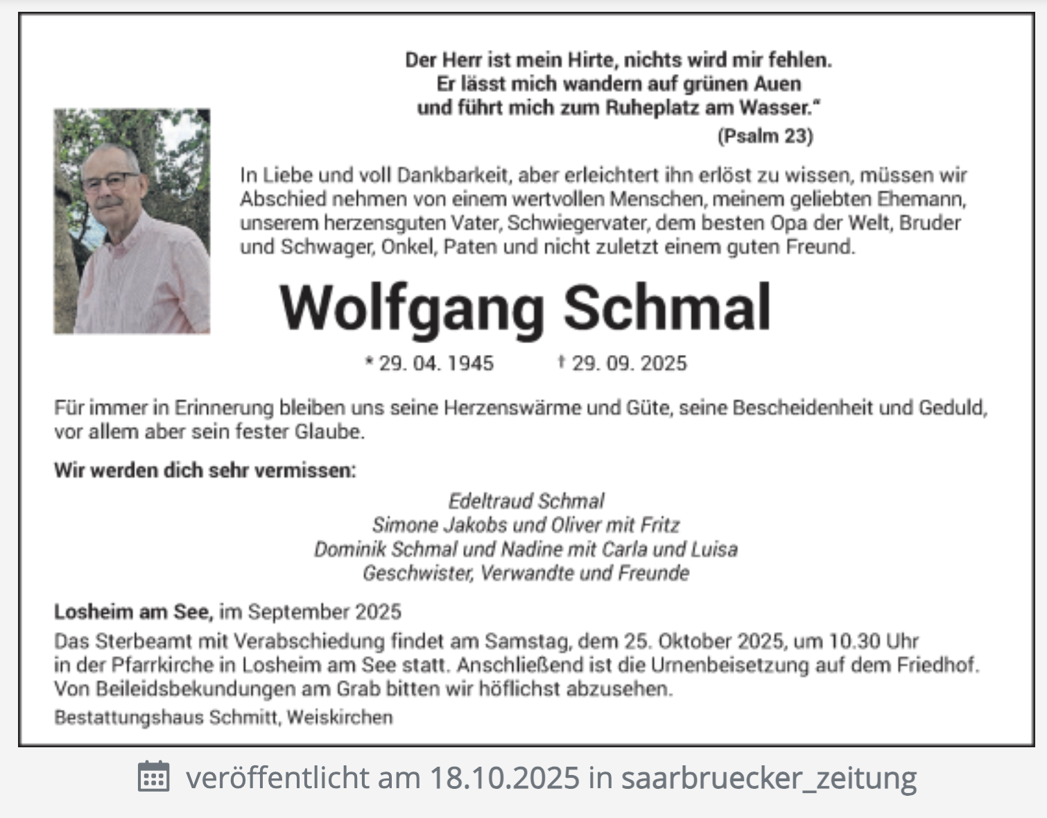 Wolfgang Schmal